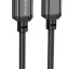 Usb Кабель-зарядка Type-C на Type-C Borofone BX87 60W 2м тканевая оплетка черный