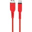 Usb Кабель-зарядка Type-C Hoco X59 3A 1м в тканевой оплётке красный