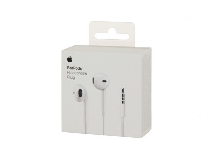 Наушники гарнитура EarPods 3,5 mm Jack (Оригинал) РСТ