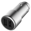 Автомобильное зар. устр. Xiaomi ZMI Metal Car Charger 2USB 3.6A (AP821) серебристый