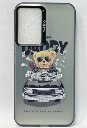 Накладка для Samsung Galaxy A54 пластик разные рисунки