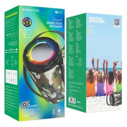 Bluetooth колонка Borofone BR13 BT5.0/1200mAh/4ч/10Вт/TF/AUX хаки