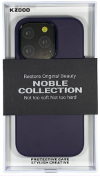 Накладка для i-Phone 15 Pro K-Doo Noble кожаная фиолетовая