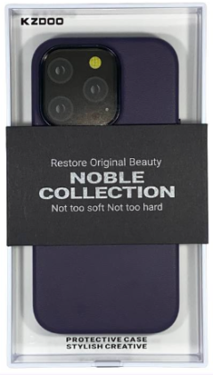 Накладка для i-Phone 15 Pro K-Doo Noble кожаная фиолетовая