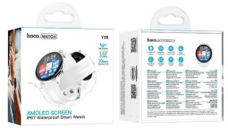 Смарт-часы Hoco Y38 Smart Watch Amoled Screen 1.43"/IP67/BT5.3 белые