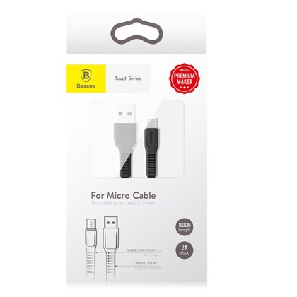 Usb Кабель-зарядка Micro Baseus Tough 2A 1м (CAMZY-B01) черный
