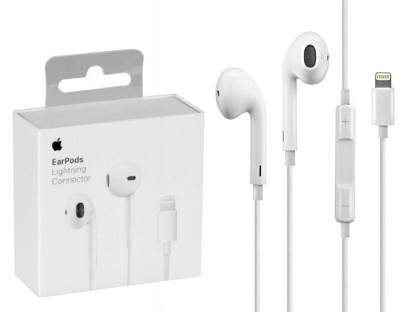 Наушники гарнитура EarPods Lightning (Оригинал) A1748 РСТ