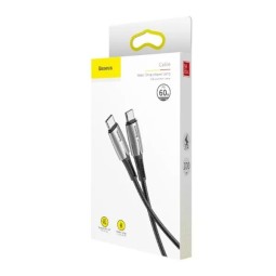 Кабель-зарядка Type-C на Type-C Baseus Water Drop-Shaped Lamp 60W 1м (CATSD-J01) черный