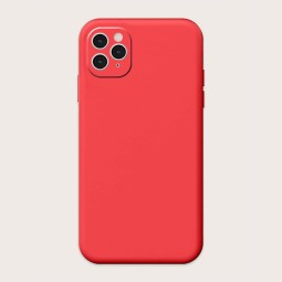 Накладка для i-Phone 13 Pro Max Silicone icase под оригинал, камера закрыта №29 алая