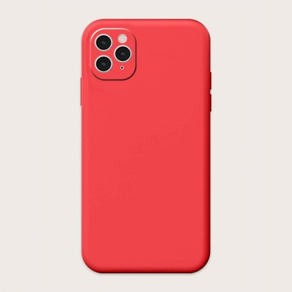 Накладка для i-Phone 13 Pro Max Silicone icase под оригинал, камера закрыта №29 алая
