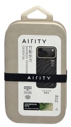 Накладка для i-Phone 17 Pro Max Airity Aramid Fiber Bamboo Shadow Fog Magsafe черный