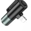 Переходник Hoco LS32 Lightning (папа) на Lightning (мама)/AUX серый