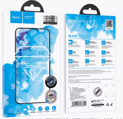 Защитное стекло для i-Phone 11 Pro Max/Xs Max 6.7" Hoco A34 чёрное