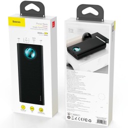 Powerbank Baseus Mulight Quick 20000mAh 2xUSB+USB-C 2.1A (PPALL-LG01) черный