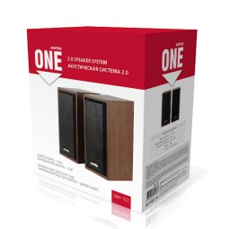 Акустическая система 2.0 Smartbuy One (SBA-102) 2х3Вт дерево корчневая