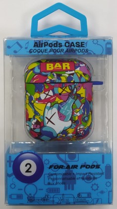 Силиконовый светящийся в темноте чехол для AirPods 1/2 Luxo Kaws рисунок №25