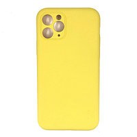 Накладка для i-Phone 13 Pro Max Silicone icase под оригинал, камера закрыта №32 лимонная