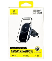Держатель в автомобиль в воздуховод c беспроводной зарядкой Baseus PrimeTrip VC2 Pro C0013N00 черный