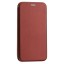 Чехол-книжка Xiaomi redmi Note 10 Pro Fashion Case кожаная боковая малиновая