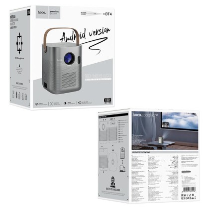 Проектор HOCO DT4 Smart projector 720P (Android version) серый