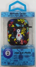 Силиконовый светящийся в темноте чехол для AirPods 1/2 Luxo Kaws рисунок №26