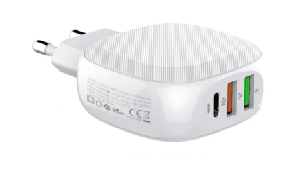 Сетевое зар. устр. LDNIO A3510Q с шнуром Lightning 3USB 30W белое