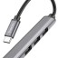 Кабель-переходник Hoco HB26 Type-C на 3USB2.0/1USB3.0 серый
