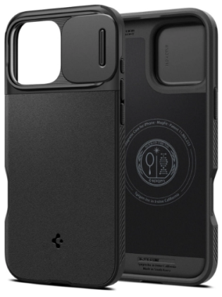 Накладка для i-Phone 16 Pro Max 6.7" Spigen Optik Armor MagSafe (ACS08015) черный