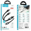 Usb Кабель-зарядка Hoco U139 2в1 Type-C на 2Type-C 100W 1.2м черный