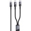 Usb Кабель-зарядка Hoco U139 2в1 Type-C на 2Type-C 100W 1.2м черный