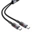 Usb Кабель-зарядка Hoco U139 2в1 Type-C на 2Type-C 100W 1.2м черный