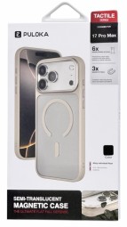 Накладка для i-Phone 17 Pro Max Puloka Magsafe черный
