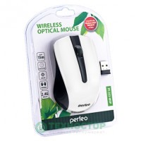 Мышь проводная Perfeo Rainbow USB/DPI 1000/3 кнопки/1.8м черно-белая
