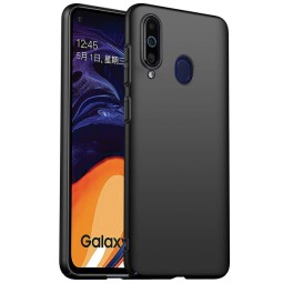 Чехол-накладка для Samsung Galaxy A60 силикон матовый чёрный