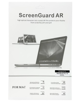 Защитная пленка на экран для MacBook Pro 14" (A2442) прозрачная