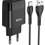 Сетевое зар. устр. Hoco C72Q с шнуром Type-C 1USB 3A черное