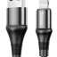 Usb Кабель-зарядка Lightning Hoco X50 Excellent 2.4A 1м в тканевой оплётке чёрный