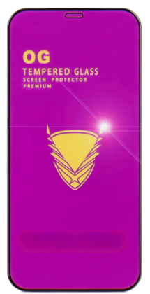 Защитное стекло для i-Phone 12 Pro Max 6.7" OG Purple чёрное