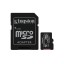 micro SDHC карта памяти Kingston 256GB Class 10 UHS-I Ultra 100MB/s с адапт. (SDCS2/256GB)
