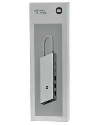 USB-C хаб Xiaomi Usb-A/Type-C 10 в 1 (XMTIO01YM) серебристый