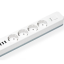 Perfeo сетевой фильтр "POWER STREAM", 2500W, 2,0м, 4 розетки, 3 USB, белый.