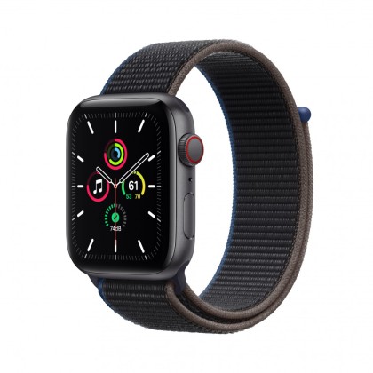 Сменный браслет для Apple Watch 38-40mm ткань липучка чёрный