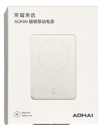 Powerbank с беспроводной зарядкой MagSafe Honor Aohai 5000mAh 1USB-C 10W белый