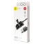 Usb Кабель-зарядка Lightning Baseus Suction Cup 2.4A 1м CALXP-A01) черный