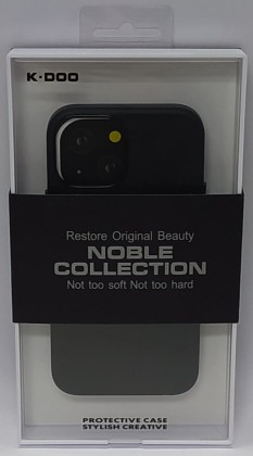 Накладка для i-Phone 13 Mini K-Doo Noble кожаная черная
