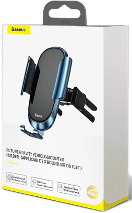 Держатель в автомобиль в воздуховод Baseus Future Gravity (SUYL-BWL03) черно-синий