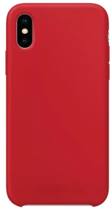 Чехол-накладка  i-Phone X/XS Silicone icase  №33 тёмно-красная