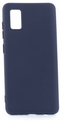 Накладка для Samsung Galaxy A41 Silicone cover темно-синяя