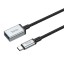 Кабель-переходник Hoco US10 Type-C (папа) на USB3.0 (мама) 5Gbps 0.5м черный