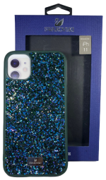 Накладка для i-Phone 11 6.1" Swarovski зелёный